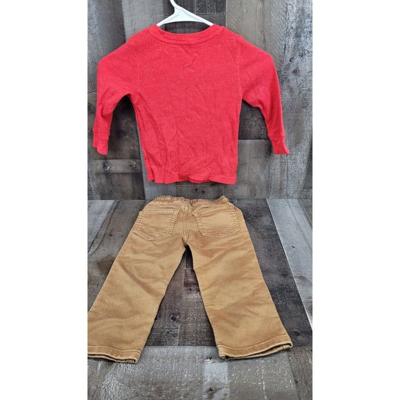 Cat & Jack 2 Piece Toddler Set Outfit Pants and Top Size 2T - Picture 1 of 7